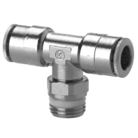 Тройник цанговый с резьбой Camozzi S6430 8-1/4